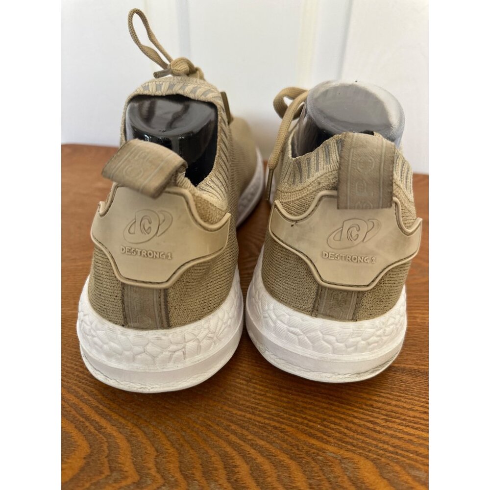 Destrong1 Beige Knit Sneakers Mens Lightweight Casual Athletic Shoes Size 9.5 - Picture 6 of 6